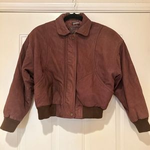 Brown leather suede like jacket 3M Thinsulate AdventureBound